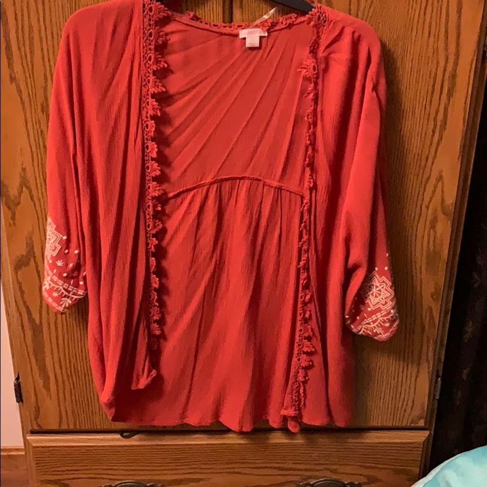 Kimono burnt orange